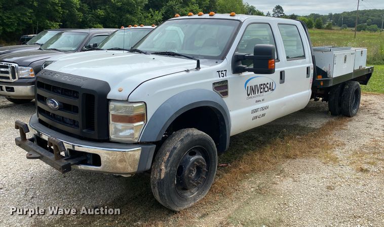 image for item DI8751 2008 Ford F550 Super Duty XL  Crew Cab flatbed truck