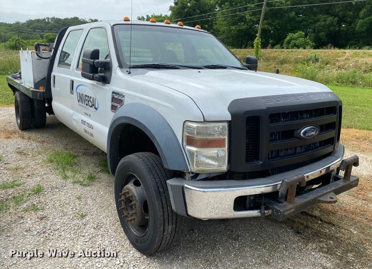 image for item DI8751 2008 Ford F550 Super Duty XL  Crew Cab flatbed truck