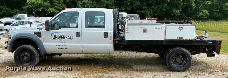 image for item DI8751 2008 Ford F550 Super Duty XL  Crew Cab flatbed truck
