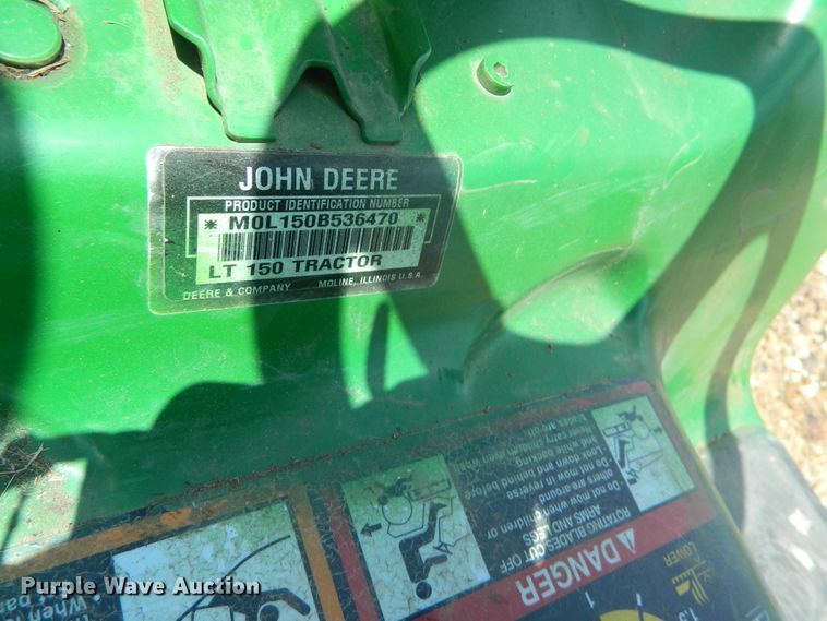 image for item EH9477 John Deere LT150 lawn mower