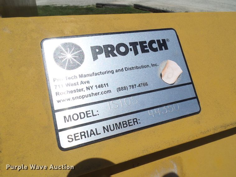 image for item EP9860 Pro Tech IS10S skid steer snow pusher