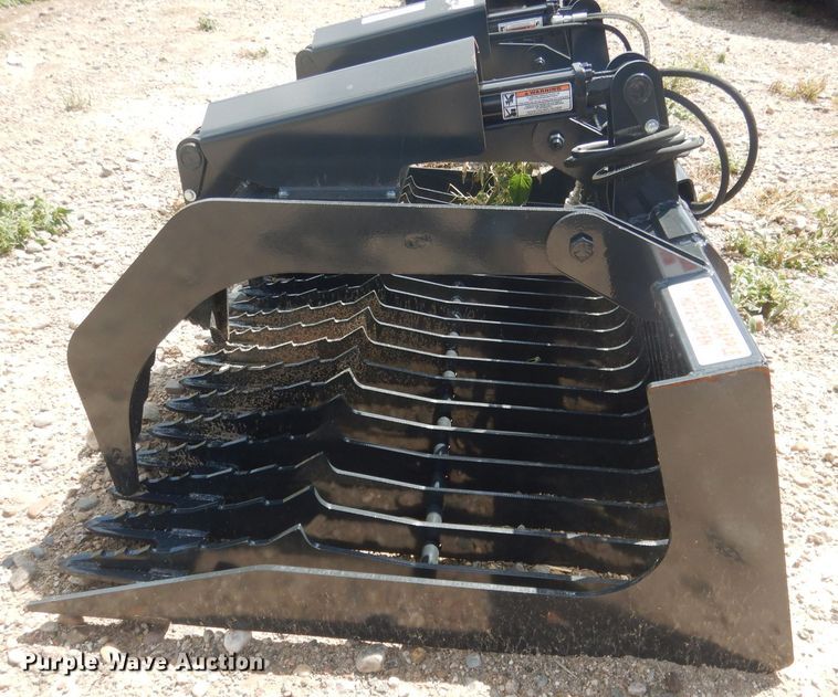 image for item FA9384 Stout HD72-3 72"W skid steer grapple bucket