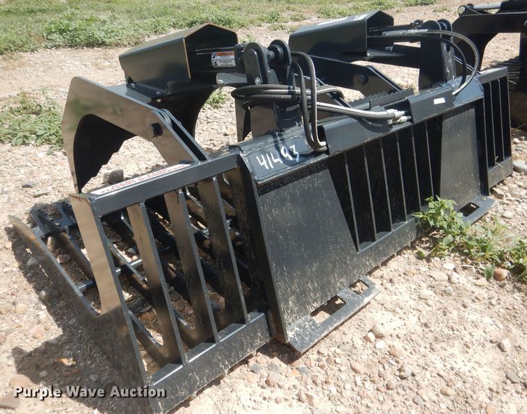 image for item FA9384 Stout HD72-3 72"W skid steer grapple bucket