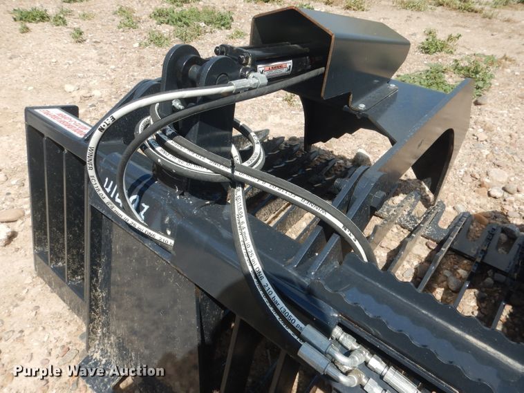 image for item FA9384 Stout HD72-3 72"W skid steer grapple bucket