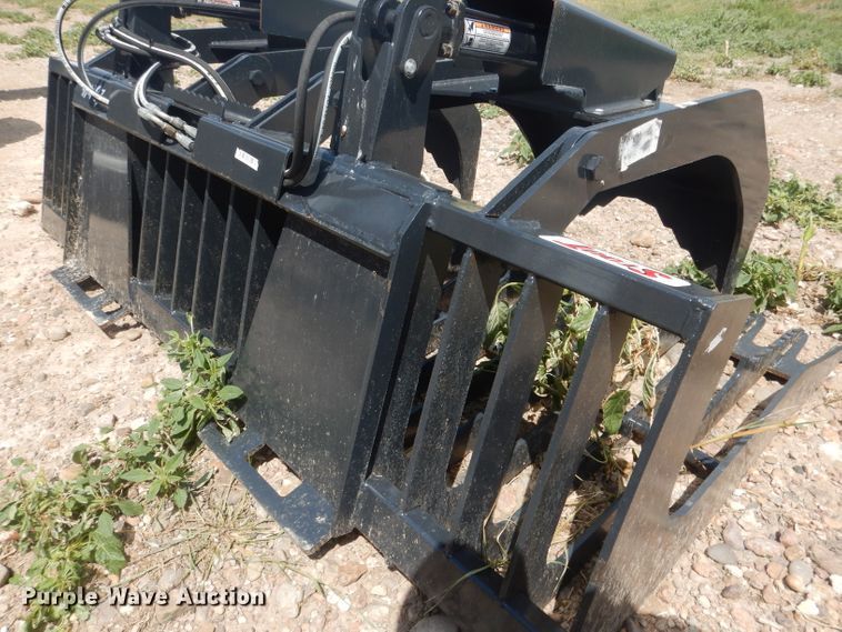 image for item FA9384 Stout HD72-3 72"W skid steer grapple bucket