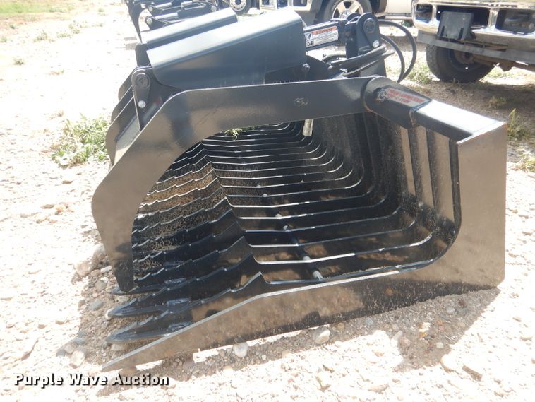 image for item FA9384 Stout HD72-3 72"W skid steer grapple bucket