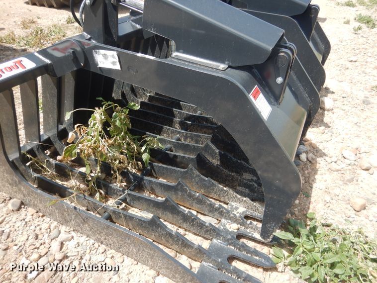 image for item FA9384 Stout HD72-3 72"W skid steer grapple bucket