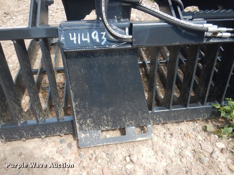 image for item FA9384 Stout HD72-3 72"W skid steer grapple bucket