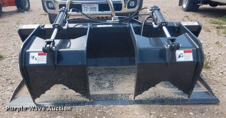 image for item FA9386 Stout HD72-FB 72"W skid steer grapple bucket