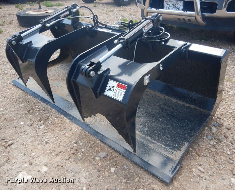 image for item FA9386 Stout HD72-FB 72"W skid steer grapple bucket