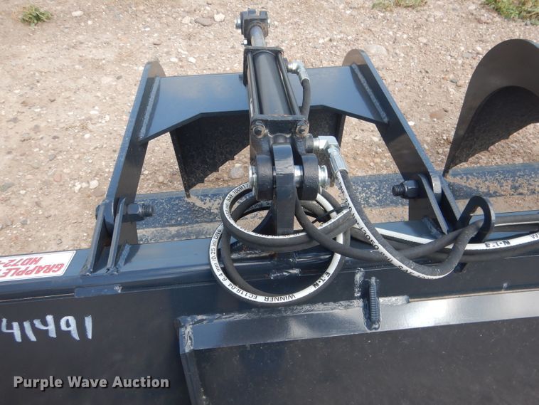image for item FA9386 Stout HD72-FB 72"W skid steer grapple bucket