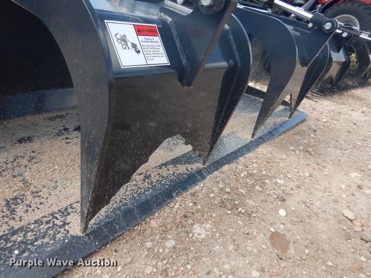 image for item FA9386 Stout HD72-FB 72"W skid steer grapple bucket