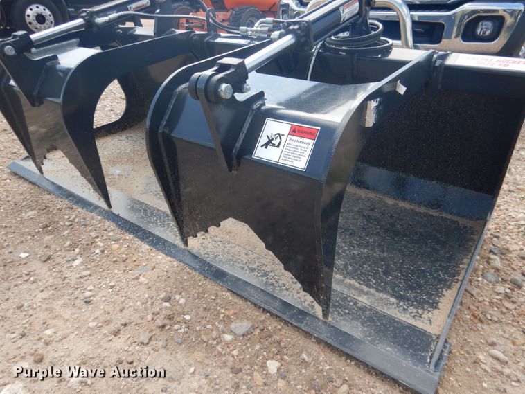 image for item FA9386 Stout HD72-FB 72"W skid steer grapple bucket