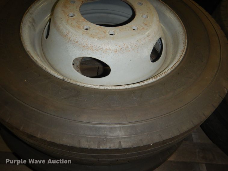 image for item FA9399 (4) Goodyear 225/70R19.5 tires and wheels