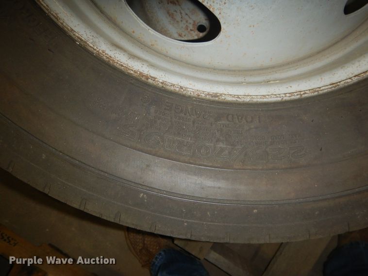 image for item FA9399 (4) Goodyear 225/70R19.5 tires and wheels