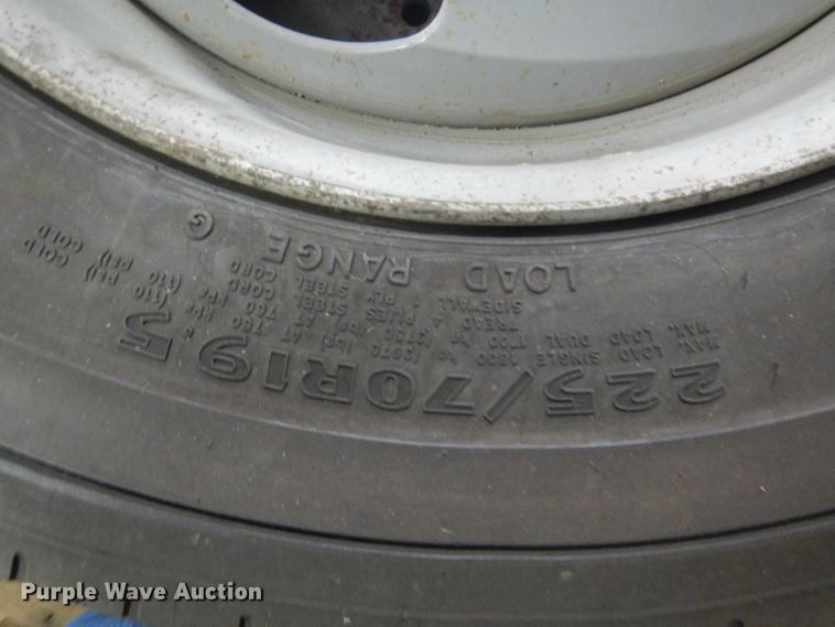 image for item FA9399 (4) Goodyear 225/70R19.5 tires and wheels