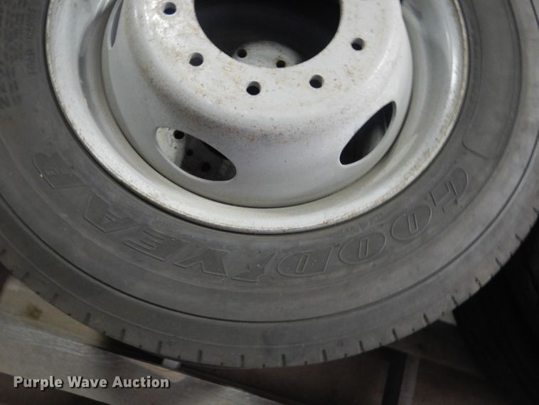 image for item FA9399 (4) Goodyear 225/70R19.5 tires and wheels