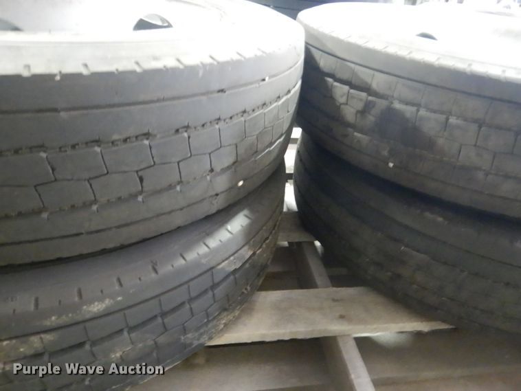 image for item FA9399 (4) Goodyear 225/70R19.5 tires and wheels