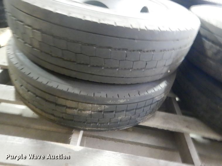 image for item FA9399 (4) Goodyear 225/70R19.5 tires and wheels