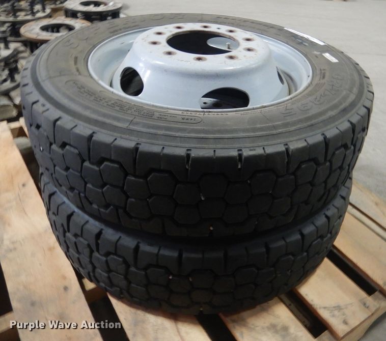 image for item FA9400 (2) Superior 225/70R19.5 tires and wheels