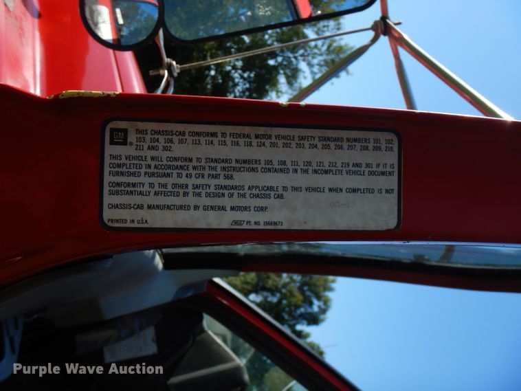 image for item FN9286 1992 GMC C5500  dump truck