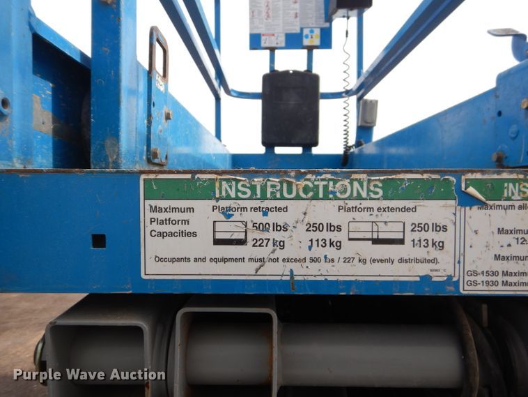 image for item GC9210 2012 Genie GS-1930  scissor lift