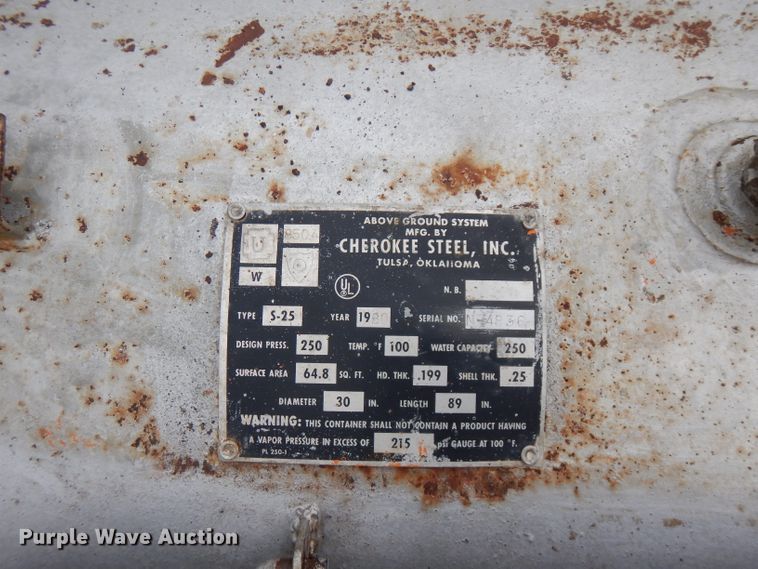 image for item GT9435 Steel propane tank