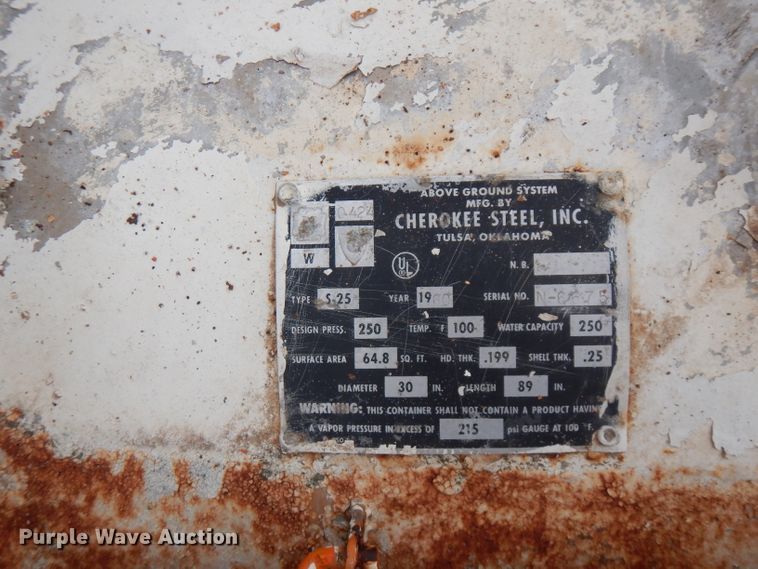 image for item GT9438 Steel propane tank