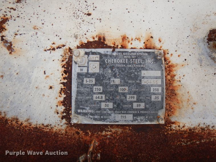 image for item GT9439 Steel propane tank