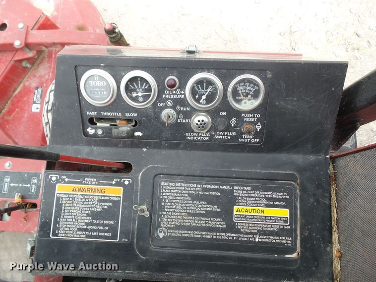 image for item GX9147 Toro Ground Master 325-D ZTR lawn mower