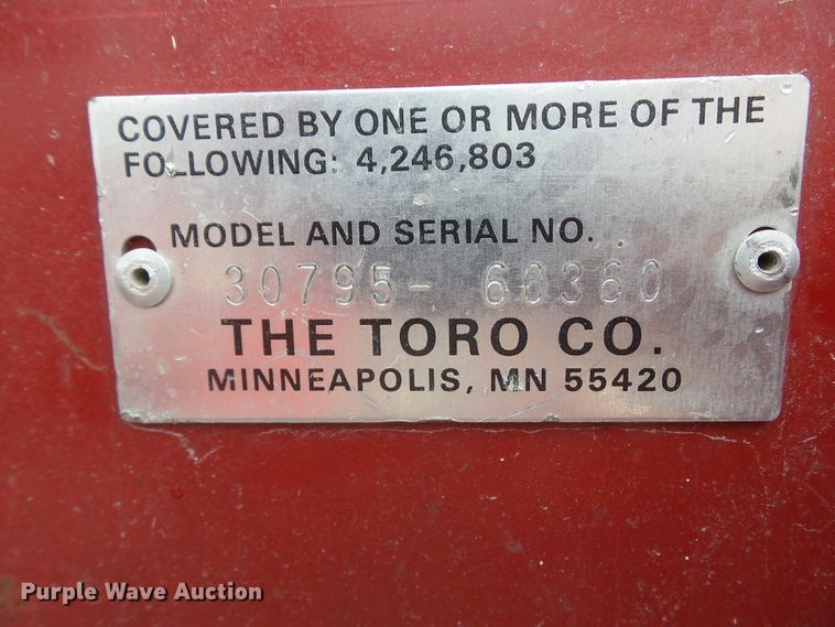 image for item GX9147 Toro Ground Master 325-D ZTR lawn mower