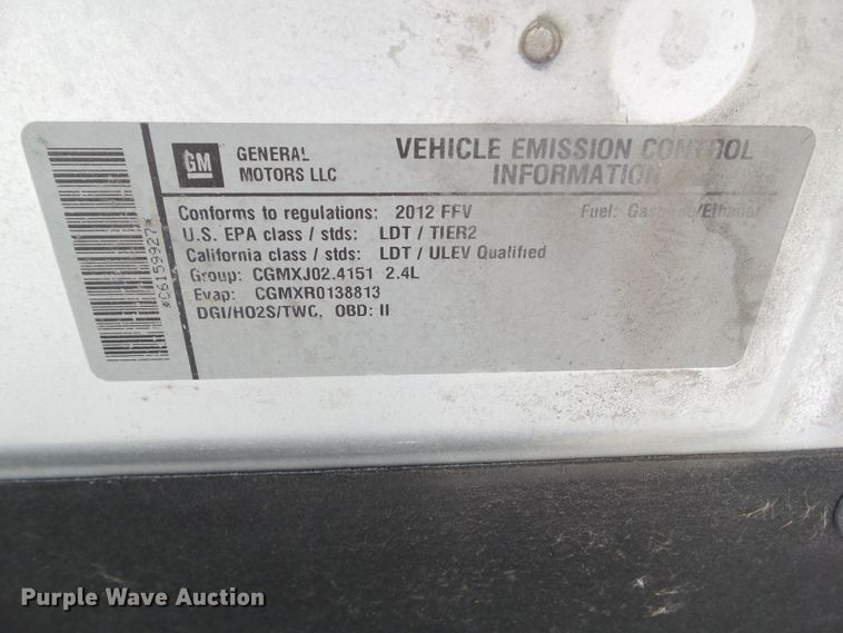 image for item GX9163 2012 Chevrolet Equinox LT  SUV