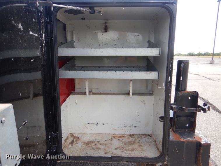 image for item GY9879 2012 Ford F550 Super Duty  Crew Cab utility bed truck with crane