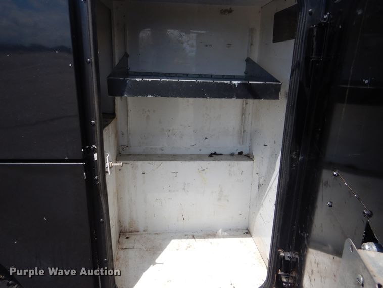 image for item GY9879 2012 Ford F550 Super Duty  Crew Cab utility bed truck with crane