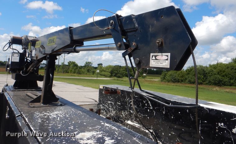 image for item GY9879 2012 Ford F550 Super Duty  Crew Cab utility bed truck with crane