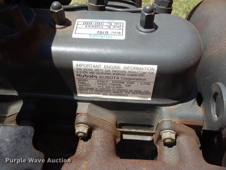 image for item HB9269 Kubota G2160 lawn mower