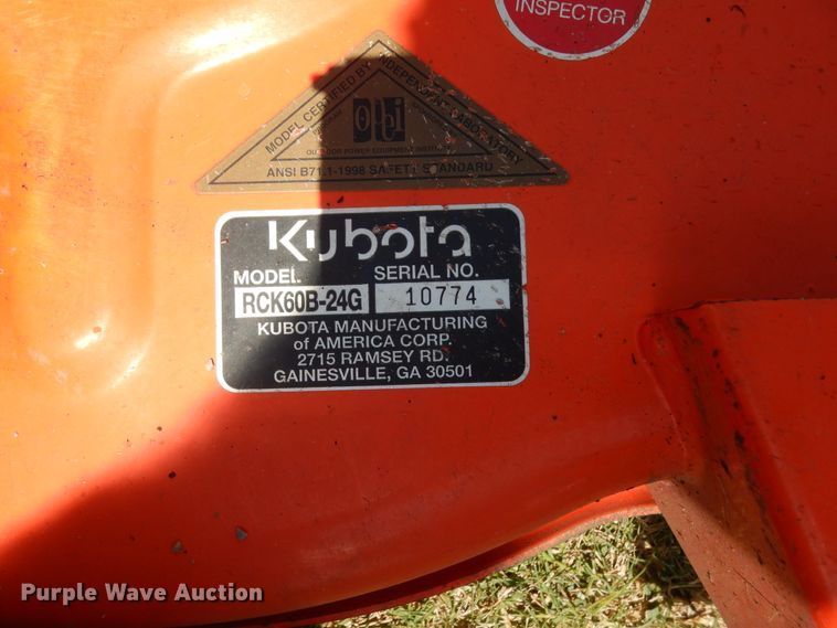 image for item HB9269 Kubota G2160 lawn mower