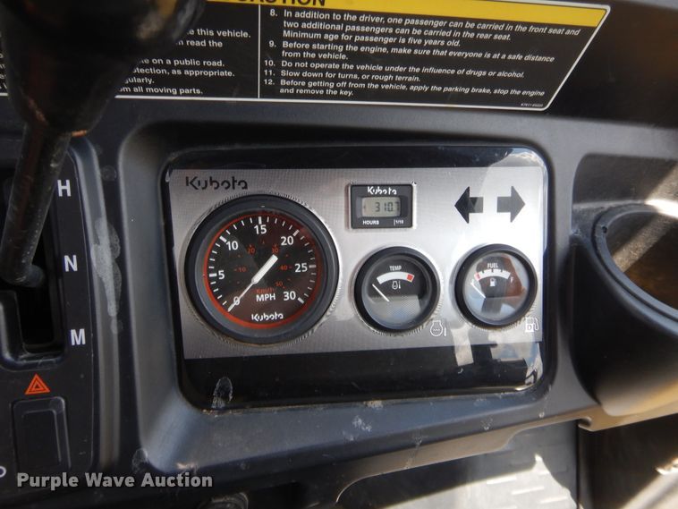 image for item HB9274 2012 Kubota RTV1140CPX  utility vehicle