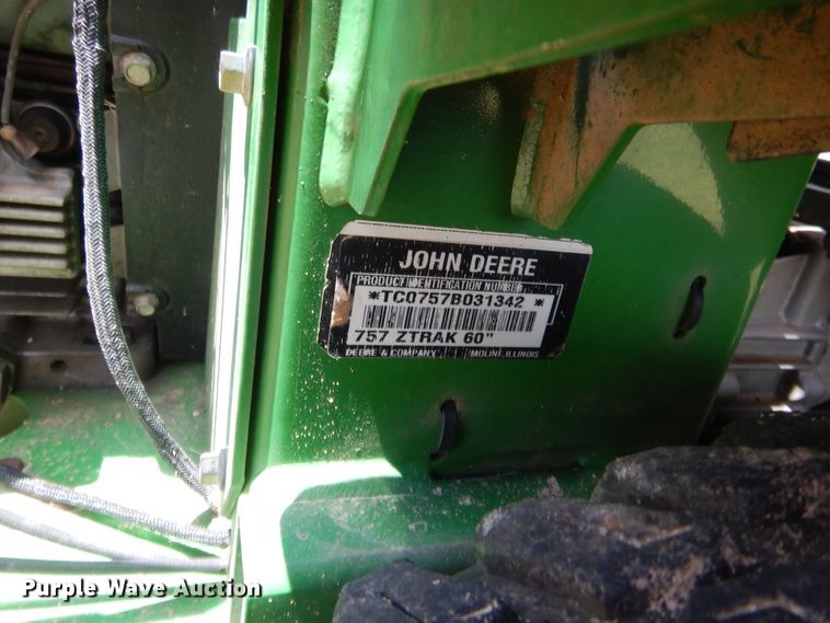 image for item HB9275 John Deere ZTrak 757 ZTR lawn mower