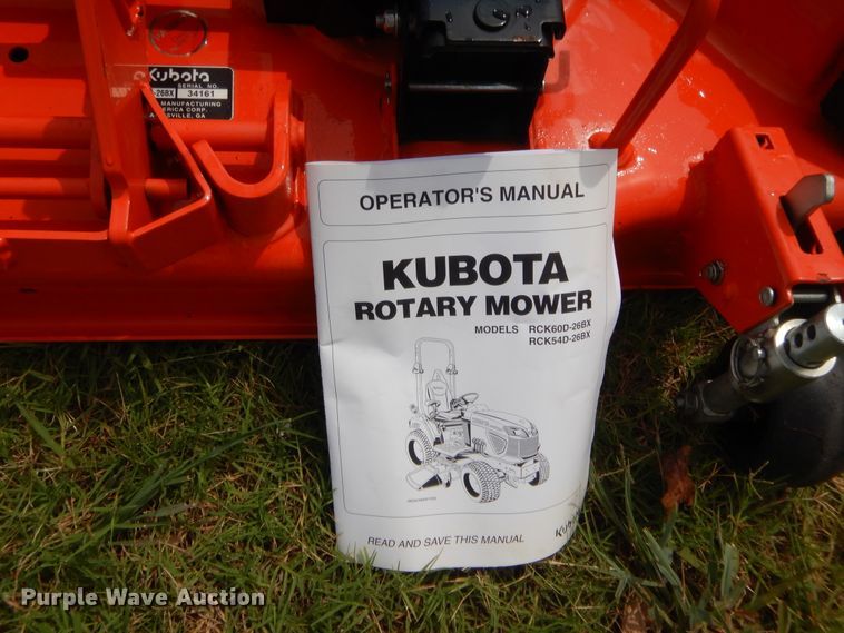 image for item HB9278 Kubota RC60D-26BX Easy Over mower deck