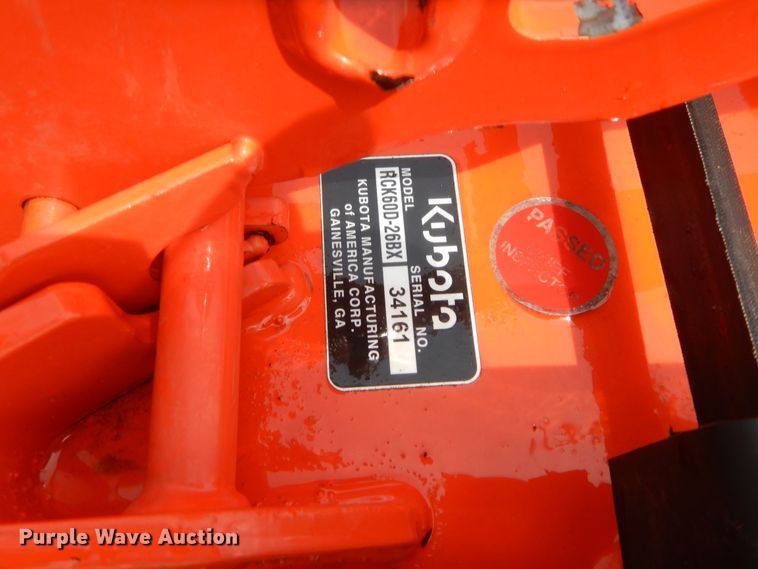 image for item HB9278 Kubota RC60D-26BX Easy Over mower deck