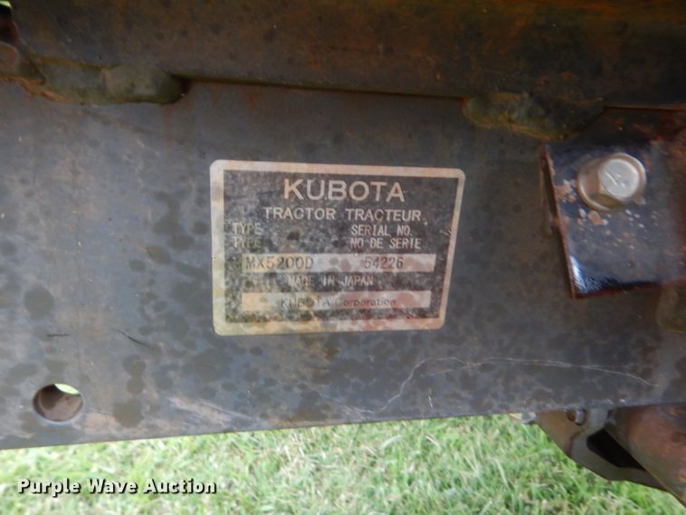 image for item HB9326 Kubota MX5200  tractor