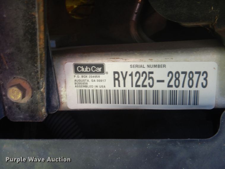 image for item HJ9818 2012 Club Car XRT1550  utility vehicle