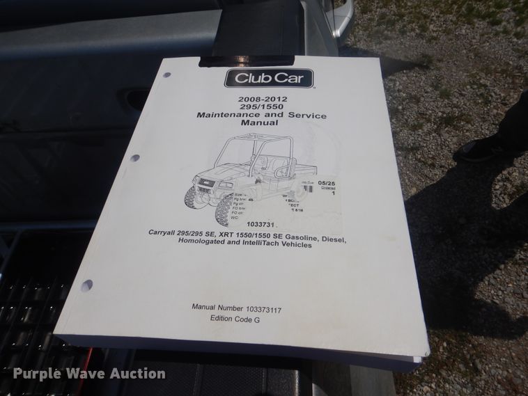 image for item HJ9818 2012 Club Car XRT1550  utility vehicle
