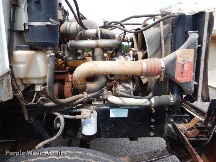 image for item HJ9827 1995 Peterbilt 330  utility bed truck with crane