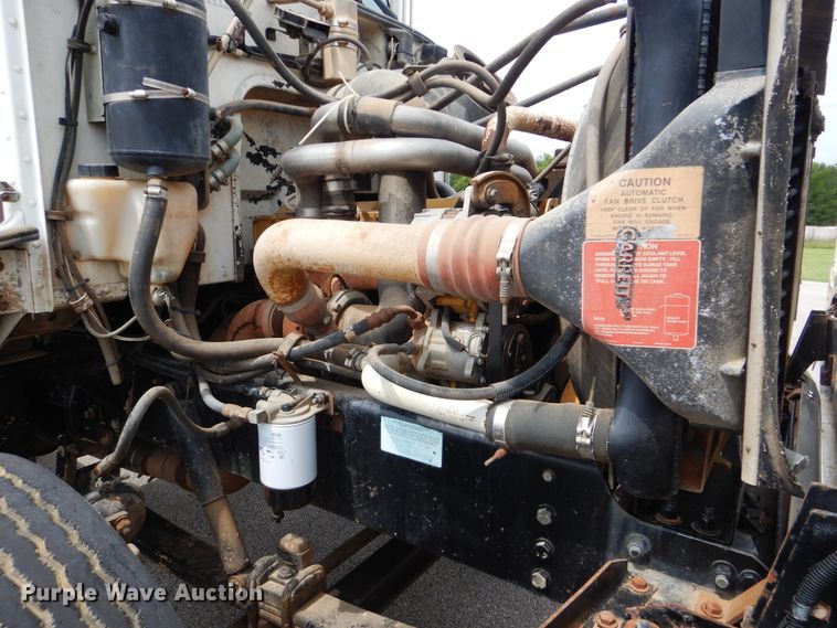 image for item HJ9827 1995 Peterbilt 330  utility bed truck with crane