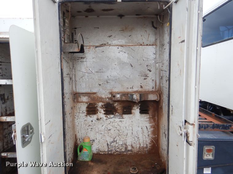 image for item HJ9827 1995 Peterbilt 330  utility bed truck with crane