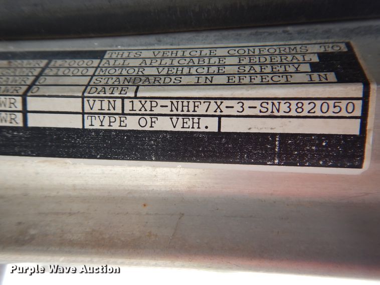 image for item HJ9827 1995 Peterbilt 330  utility bed truck with crane