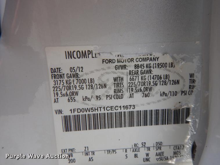 image for item HJ9830 2012 Ford F550 Super Duty  Crew Cab service truck