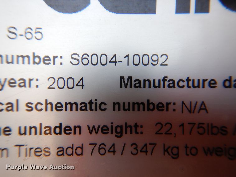 image for item HO9777 2004 Genie S65  boom lift